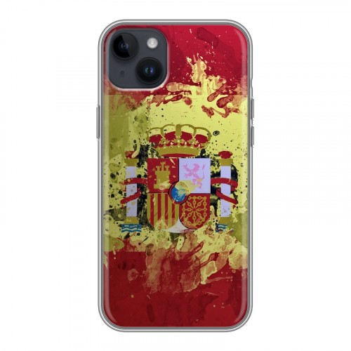 Дизайнерский пластиковый чехол для Iphone 14 Plus флаг Испании