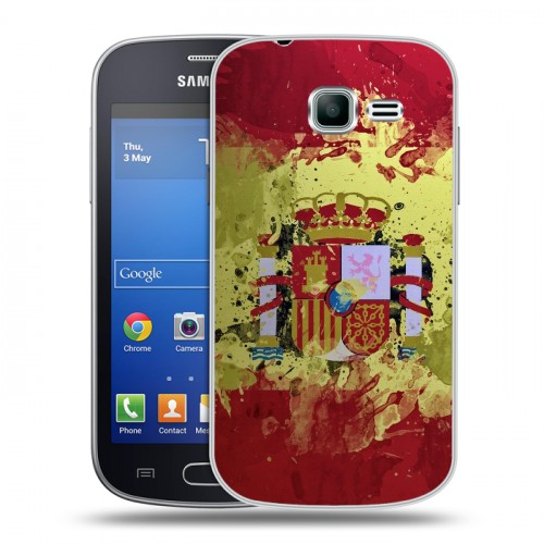 Дизайнерский пластиковый чехол для Samsung Galaxy Trend Lite флаг Испании