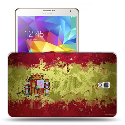 Дизайнерский силиконовый чехол для Samsung Galaxy Tab S 8.4 флаг Испании