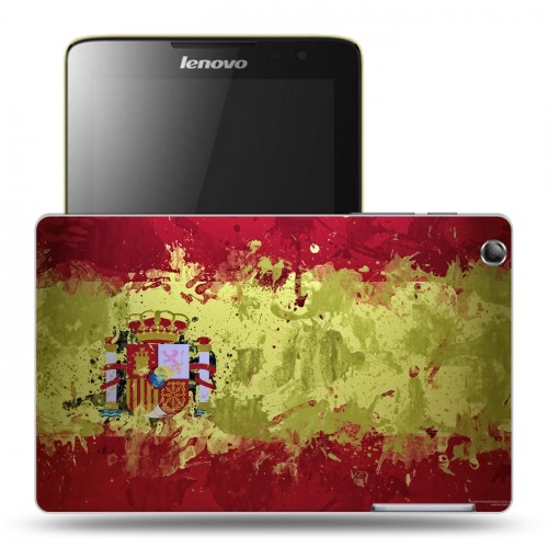 Дизайнерский силиконовый чехол для Lenovo IdeaTab A5500 флаг Испании