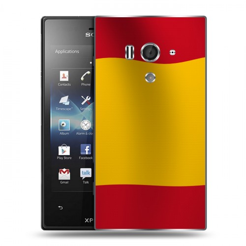 Дизайнерский пластиковый чехол для Sony Xperia acro S флаг Испании