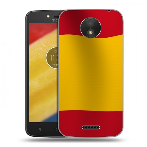 Дизайнерский пластиковый чехол для Motorola Moto C Plus флаг Испании