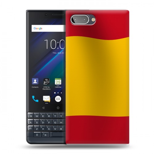 Дизайнерский пластиковый чехол для BlackBerry KEY2 LE флаг Испании