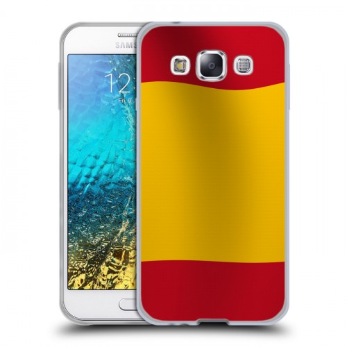 Дизайнерский пластиковый чехол для Samsung Galaxy E5 флаг Испании