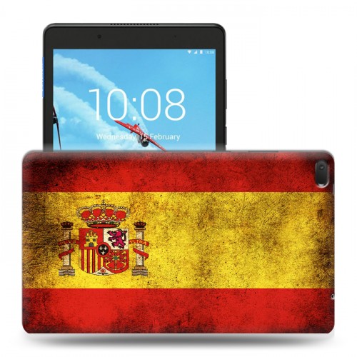 Дизайнерский силиконовый чехол для Lenovo Tab E8 флаг Испании