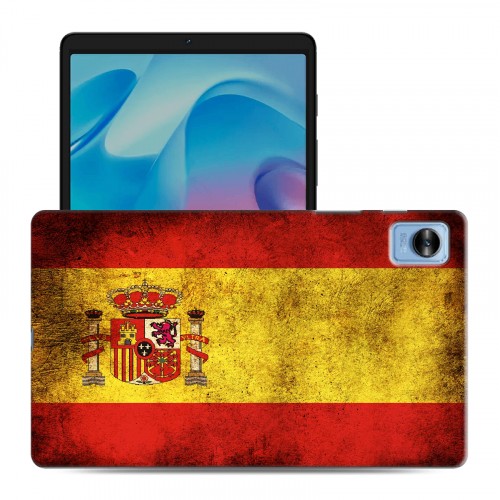 Дизайнерский силиконовый с усиленными углами чехол для Realme Pad Mini флаг Испании
