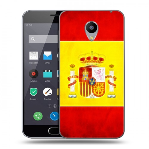 Дизайнерский пластиковый чехол для Meizu M2 Note флаг Испании