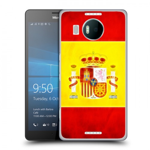 Дизайнерский пластиковый чехол для Microsoft Lumia 950 XL флаг Испании