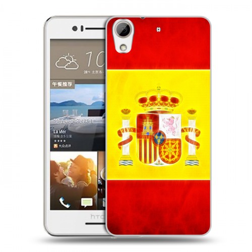 Дизайнерский пластиковый чехол для HTC Desire 728 флаг Испании
