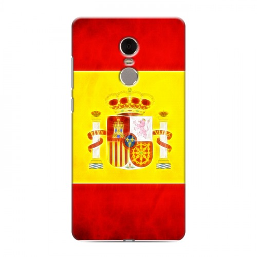 Дизайнерский пластиковый чехол для Xiaomi RedMi Note 4 флаг Испании
