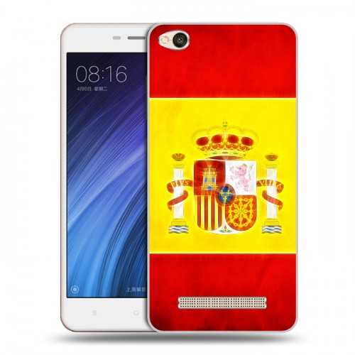 Дизайнерский силиконовый чехол для Xiaomi RedMi 4A флаг Испании