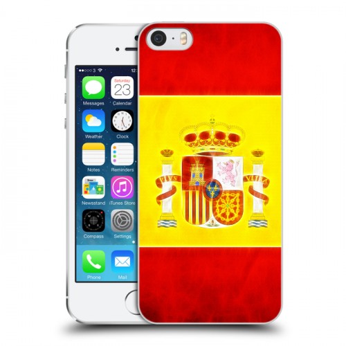Дизайнерский пластиковый чехол для Iphone 5s флаг Испании