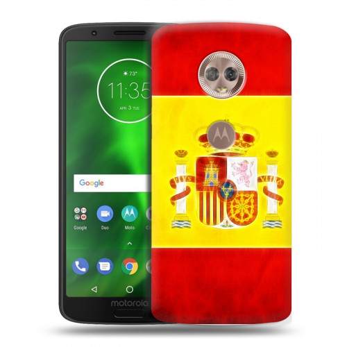 Дизайнерский пластиковый чехол для Motorola Moto G6 флаг Испании