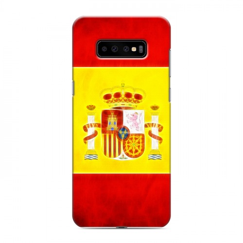 Дизайнерский пластиковый чехол для Samsung Galaxy S10 Plus флаг Испании