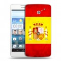 Дизайнерский пластиковый чехол для Huawei Ascend D2 флаг Испании