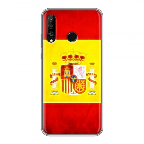 Дизайнерский силиконовый чехол для Huawei P30 Lite флаг Испании
