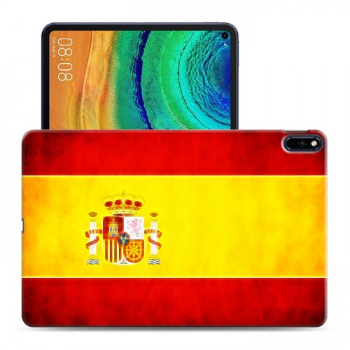 Дизайнерский силиконовый с усиленными углами чехол для Huawei MatePad Pro флаг Испании