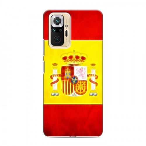 Дизайнерский силиконовый чехол для Xiaomi RedMi Note 10 Pro флаг Испании