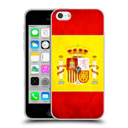 Дизайнерский пластиковый чехол для Iphone 5c флаг Испании