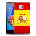 Дизайнерский пластиковый чехол для Huawei Honor 3 флаг Испании