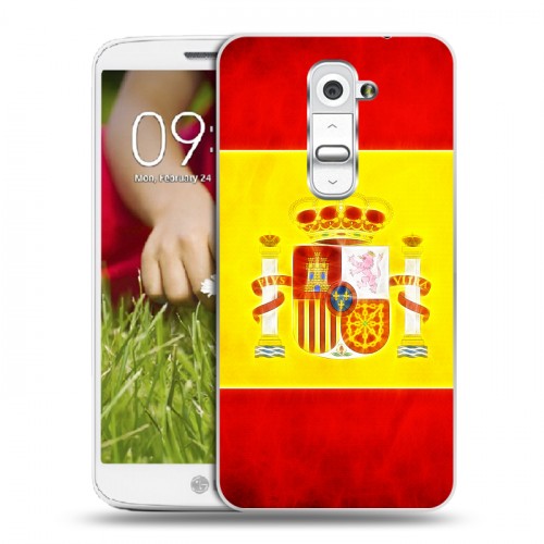 Дизайнерский пластиковый чехол для LG Optimus G2 mini флаг Испании