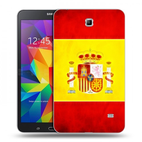 Дизайнерский силиконовый чехол для Samsung GALAXY Tab 4 7.0 флаг Испании