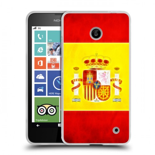 Дизайнерский пластиковый чехол для Nokia Lumia 630/635 флаг Испании