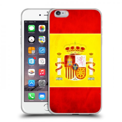 Дизайнерский силиконовый чехол для Iphone 6 Plus/6s Plus флаг Испании