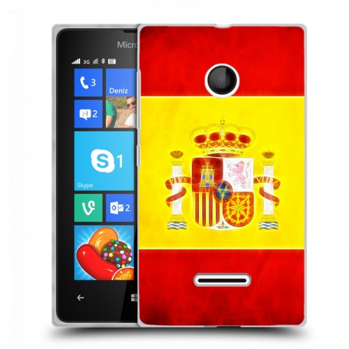 Дизайнерский пластиковый чехол для Microsoft Lumia 435 флаг Испании