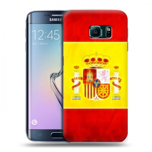 Дизайнерский пластиковый чехол для Samsung Galaxy S6 Edge флаг Испании