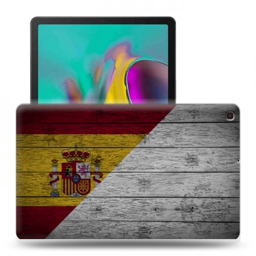 Дизайнерский силиконовый чехол для Samsung Galaxy Tab A 10.1 (2019) флаг Испании