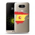 Полупрозрачный дизайнерский пластиковый чехол для LG G5 флаг Испании