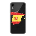 Полупрозрачный дизайнерский пластиковый чехол для Iphone Xr флаг Испании