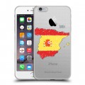 Полупрозрачный дизайнерский силиконовый чехол для Iphone 6 Plus/6s Plus флаг Испании