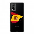Полупрозрачный дизайнерский пластиковый чехол для Huawei Honor 10X Lite флаг Испании
