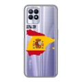 Полупрозрачный дизайнерский силиконовый чехол для Realme 8i флаг Испании