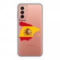 Полупрозрачный дизайнерский силиконовый чехол для Samsung Galaxy M23 5G флаг Испании