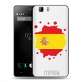 Полупрозрачный дизайнерский силиконовый чехол для Doogee X5 флаг Испании