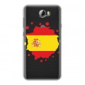Полупрозрачный дизайнерский пластиковый чехол для Huawei Y5 II флаг Испании