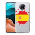 Полупрозрачный дизайнерский пластиковый чехол для Xiaomi RedMi K30 Pro флаг Испании