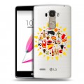 Полупрозрачный дизайнерский силиконовый чехол для LG G4 Stylus флаг Испании