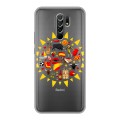 Полупрозрачный дизайнерский пластиковый чехол для Xiaomi RedMi 9 флаг Испании