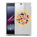 Полупрозрачный дизайнерский пластиковый чехол для Sony Xperia Z Ultra  флаг Испании