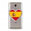 Полупрозрачный дизайнерский пластиковый чехол для Xiaomi RedMi Note 4 флаг Испании