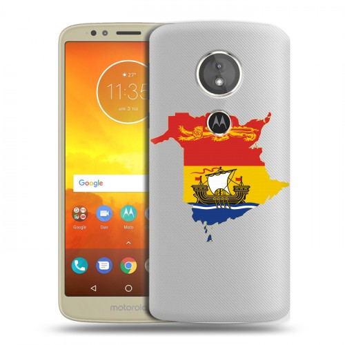 Полупрозрачный дизайнерский силиконовый чехол для Motorola Moto E5 флаг Испании