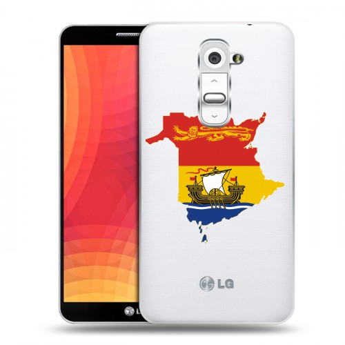 Полупрозрачный дизайнерский пластиковый чехол для LG Optimus G2 флаг Испании