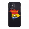 Полупрозрачный дизайнерский силиконовый чехол для Iphone 12 флаг Испании