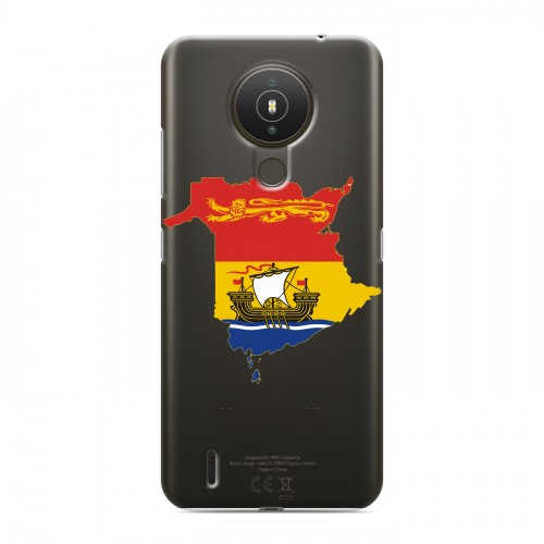 Полупрозрачный дизайнерский силиконовый чехол для Nokia 1.4 флаг Испании
