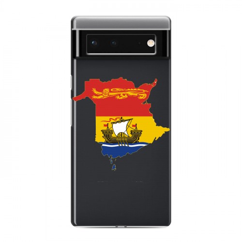 Полупрозрачный дизайнерский силиконовый с усиленными углами чехол для Google Pixel 6 флаг Испании