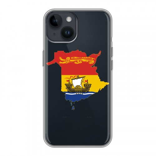Полупрозрачный дизайнерский пластиковый чехол для Iphone 14 флаг Испании